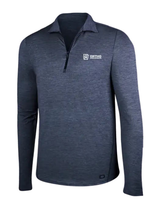 OGIO Blue Indigo Heather Endurance Force 1/4 Zip w/Ortho Logo