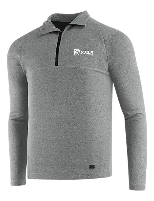 OGIO Petrol Grey Heather Transition 1/4 Zip Pullover w/Ortho Logo