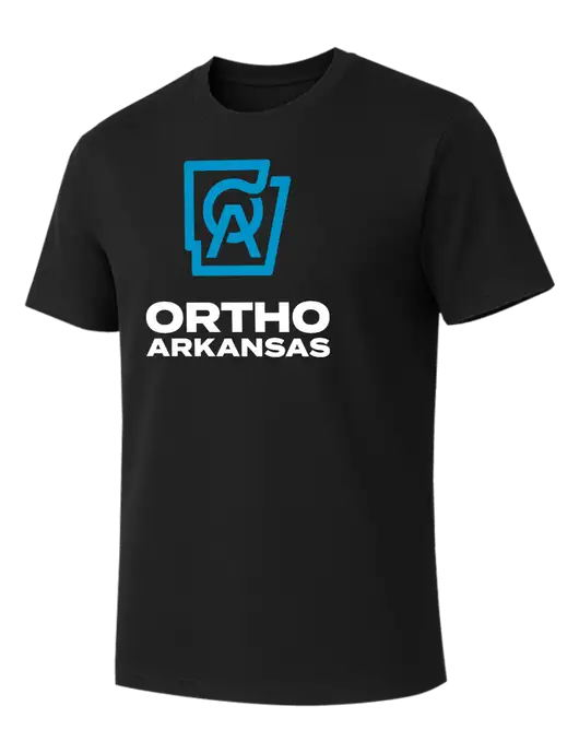 Allmade Deep Black Organic Cotton Tee w/Ortho Logo