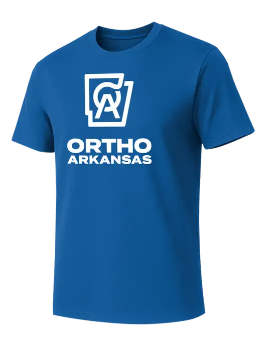 Allmade Royal Blue Organic Cotton Tee w/Ortho Logo