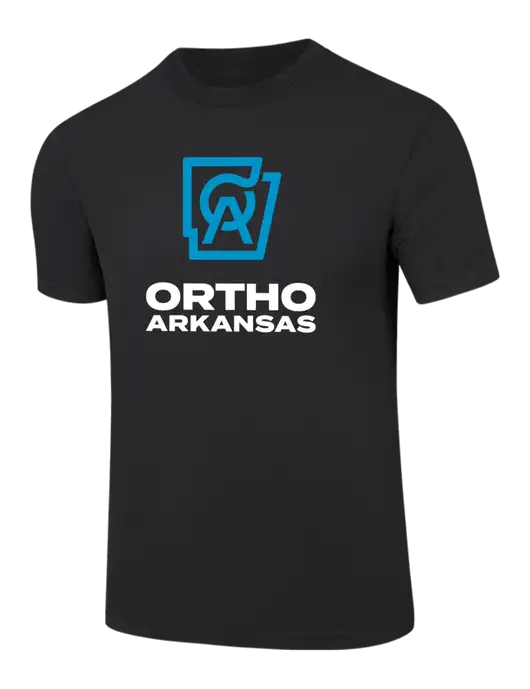 Comfort Colors 6.1 oz Black Heavyweight Ring Spun T-Shirt w/Ortho Logo
