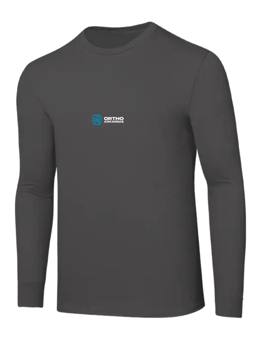 Seriously Soft Dark Grey Long Sleeve T-Shirt w/Ortho Logo