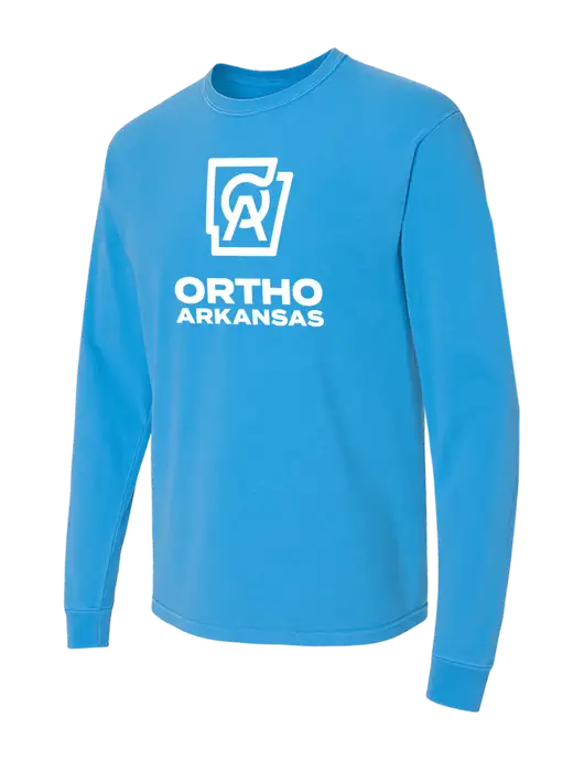 Comfort Colors Garment-Dyed Royal  Heavyweight Long Sleeve T-Shirt w/Ortho Logo
