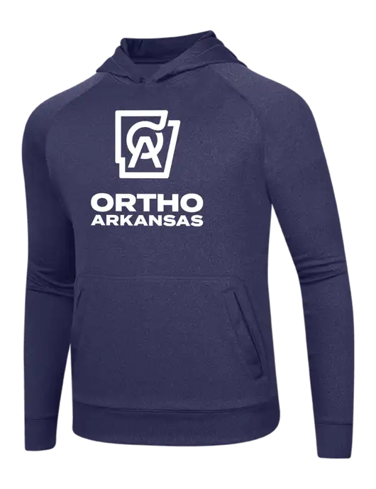 Tech True Navy Fleece Hooded Sweatshirt w/Ortho Logo