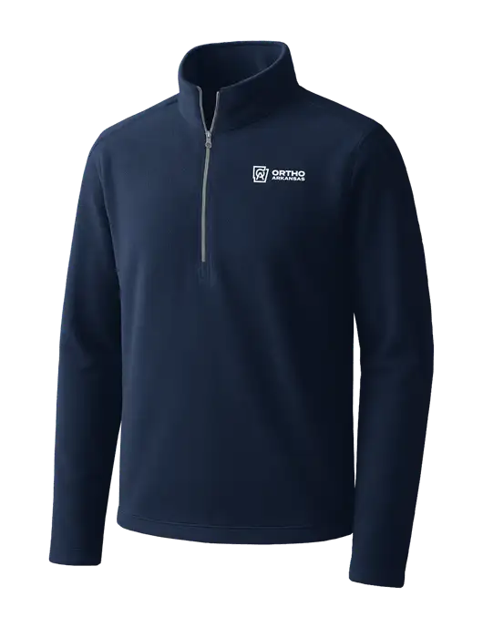 Navy Microfleece 1/2 Zip Pullover w/Ortho Logo