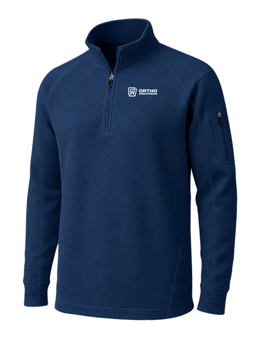 True Navy Tech Fleece 1/4 Zip Pullover w/Ortho Logo