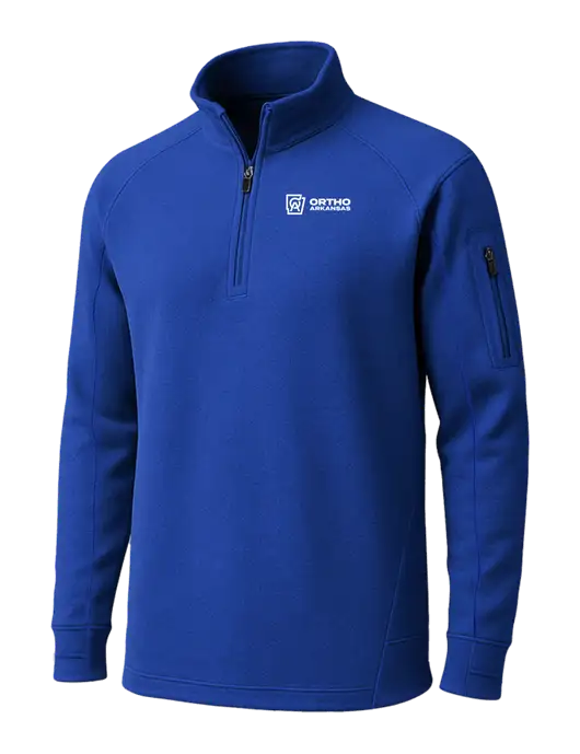 True Royal Tech Fleece 1/4 Zip Pullover w/Ortho Logo