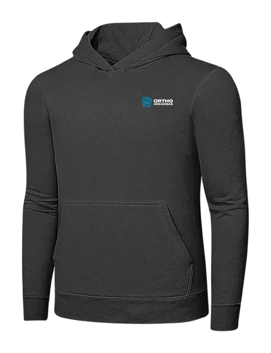 Charcoal 7.8 oz Ring Spun Hooded Sweatshirt w/Ortho Logo