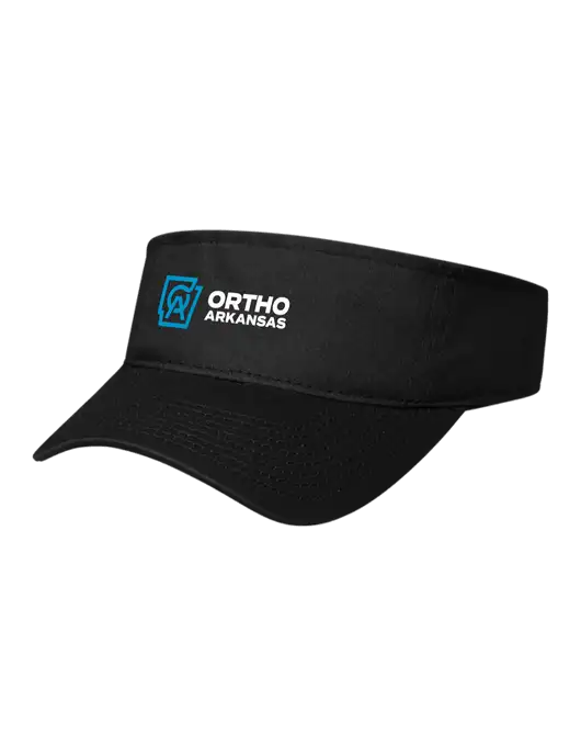 Black Cap Visor w/Ortho Logo