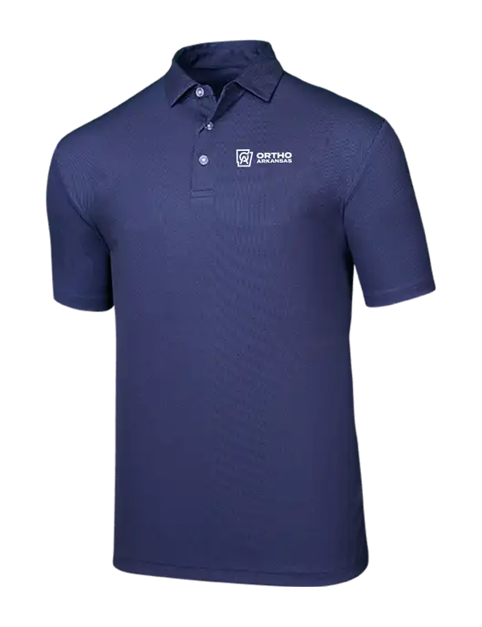 Callaway Birdseye Navy Polo w/Ortho Logo