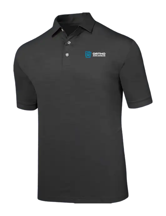 Callaway Black Fashion Tonal Polo w/Ortho Logo