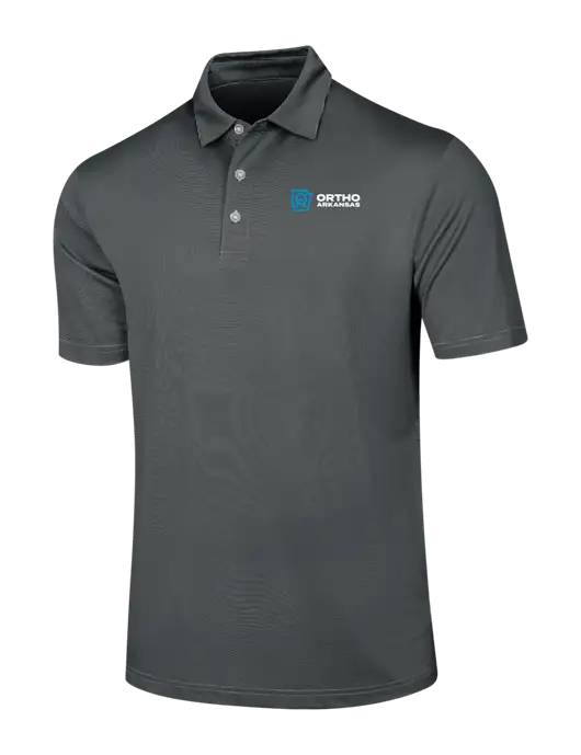 Callaway Black Fine Line Stripe Polo w/Ortho Logo