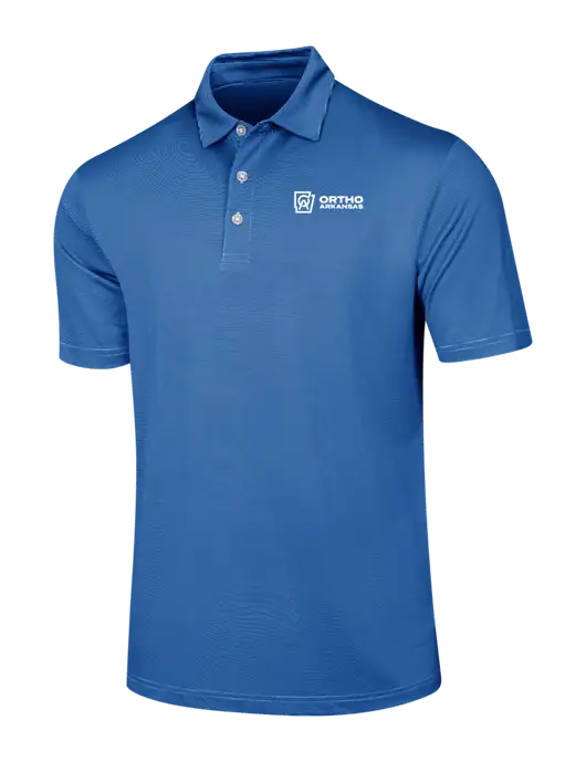 Callaway Royal Blue Fine Line Stripe Polo w/Ortho Logo