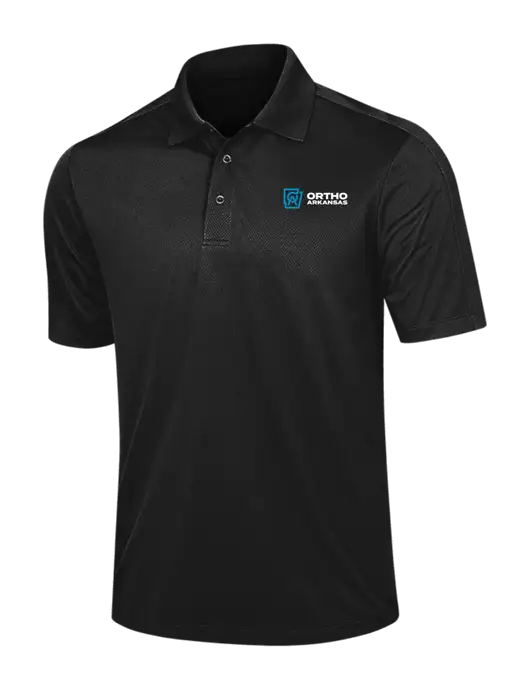 Black Diamond Textured Jacquard Polo w/Ortho Logo