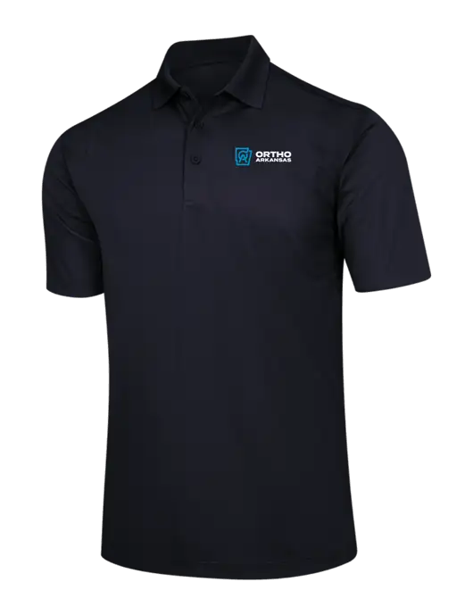 Black Micropique Sport-Wick Polo w/Ortho Logo