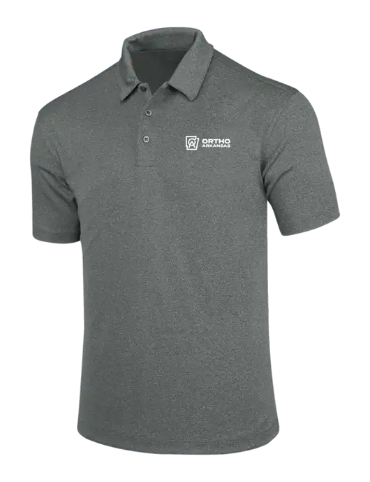 Charcoal Trace Heather Polo w/Ortho Logo