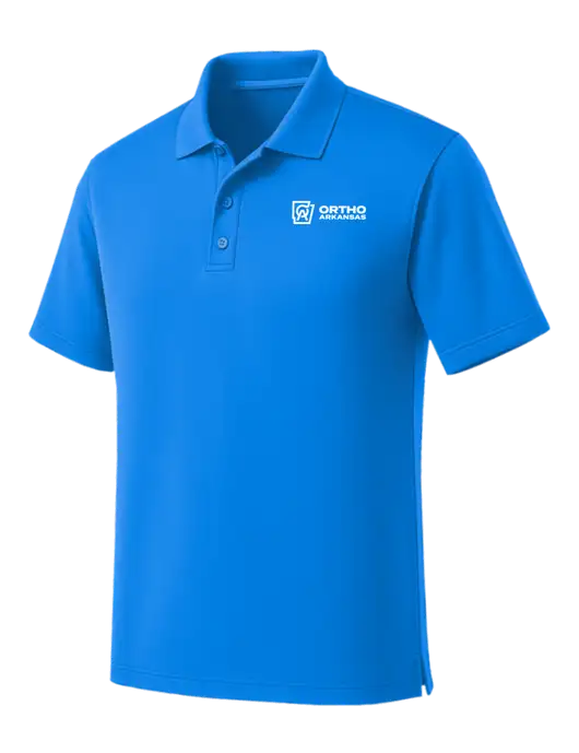 Light Royal Blue Dry Zone UV Micro Mesh Polo w/Ortho Logo