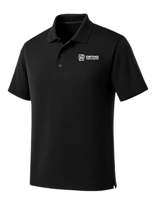 Black Dry Zone UV Micro Mesh Polo w/Ortho Logo