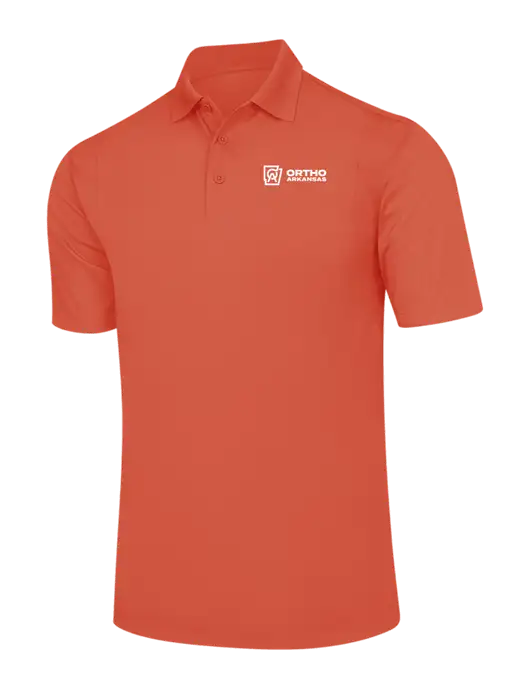 Orange Micropique Sport-Wick Polo w/Ortho Logo