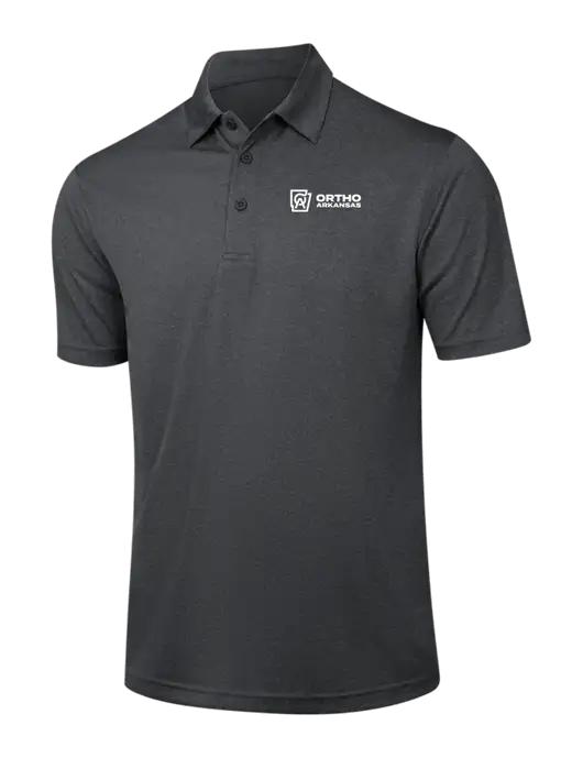 Dark Grey Heather Contender Polo w/Ortho Logo