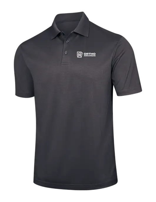 Dark Grey Performance Fine Jacquard Polo w/Ortho Logo