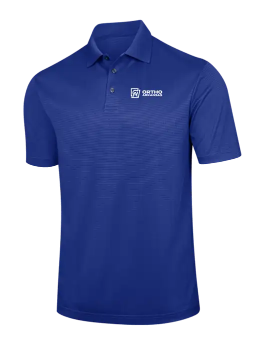 Dark Royal Blue Performance Fine Jacquard Polo w/Ortho Logo
