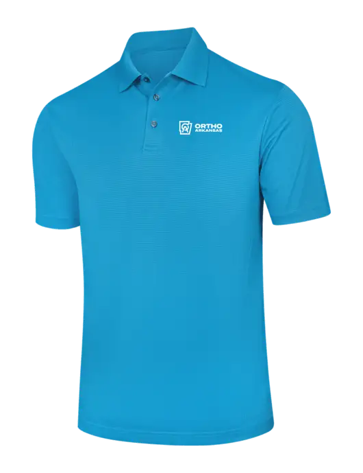 Carolina Blue Performance Fine Jacquard Polo w/Ortho Logo