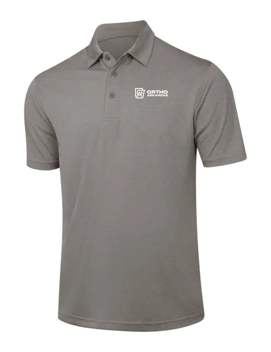 Medium Grey Heather Contender Polo w/Ortho Logo