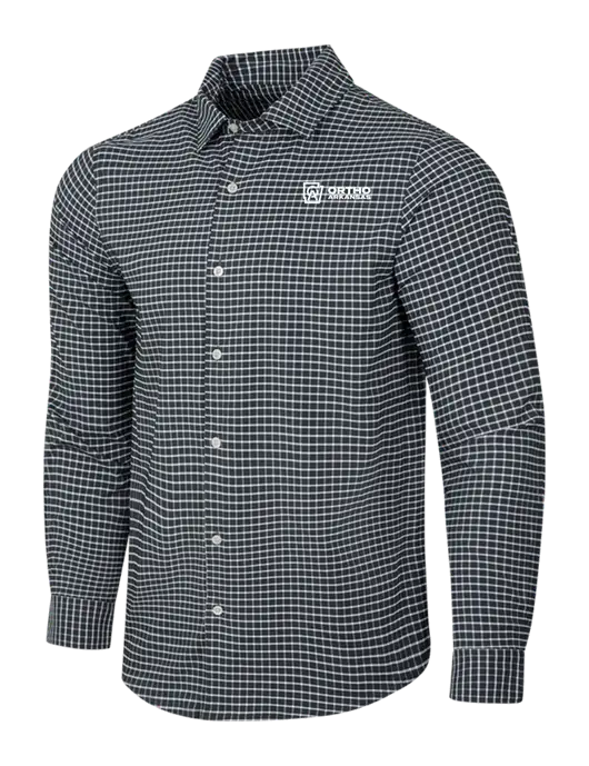 Dark Grey/White City Stretch Shirt w/Ortho Logo