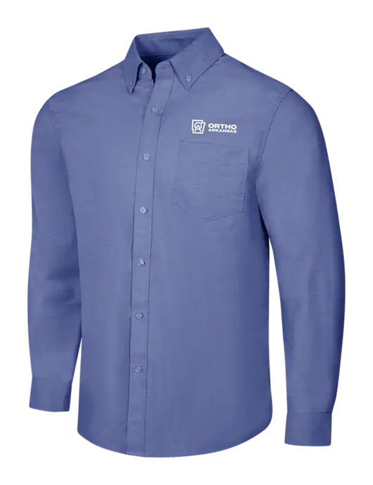 Navy SuperPro Oxford Shirt w/Ortho Logo