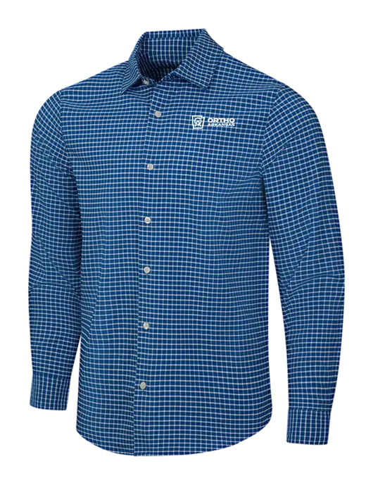 Navy/White City Stretch Shirt w/Ortho Logo
