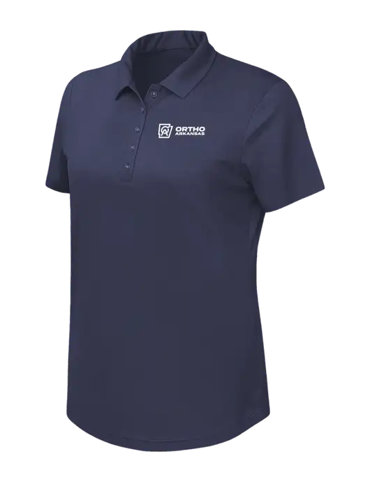 Callaway Womens Birdseye Navy Polo w/Ortho Logo