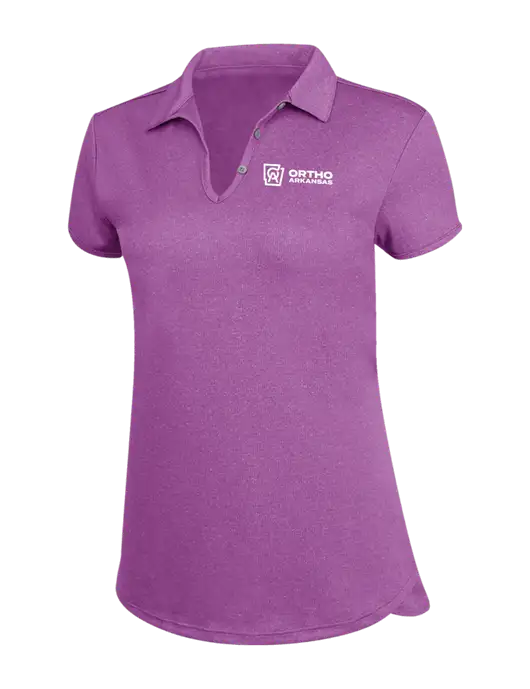 Womens Very Light Purple Trace Heather Polo w/Ortho Logo