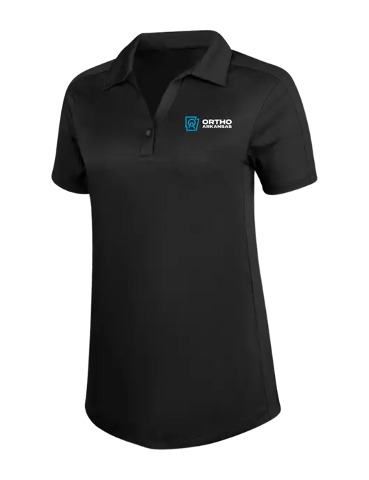 Womens Black Diamond Jacquard Polo w/Ortho Logo