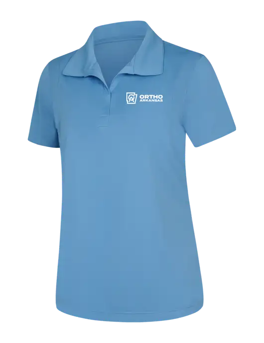 Womens Carolina Blue Micropique Sport-Wick Polo w/Ortho Logo