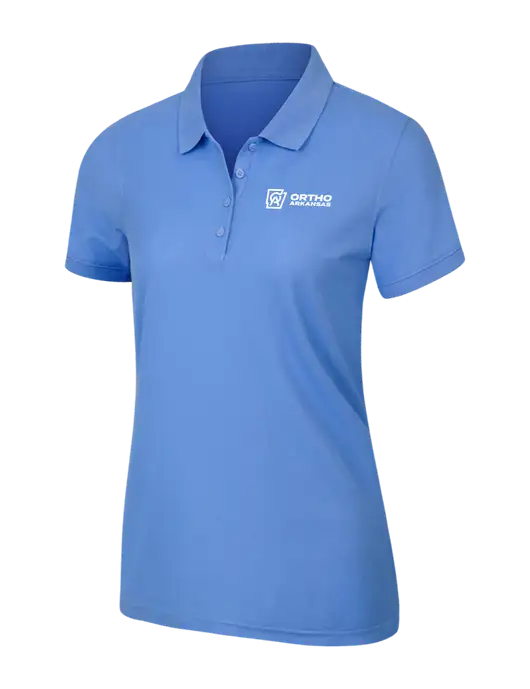 Carolina Blue Womens Core Classic Pique Polo w/Ortho Logo