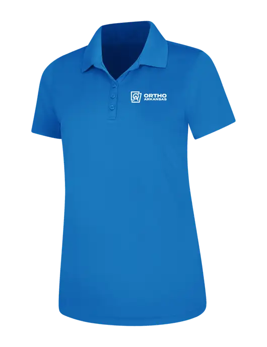 Light Royal Blue Womens Dry Zone UV Mesh Polo w/Ortho Logo