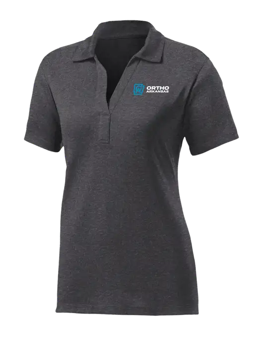 Womens Dark Grey Heather Contender Polo w/Ortho Logo