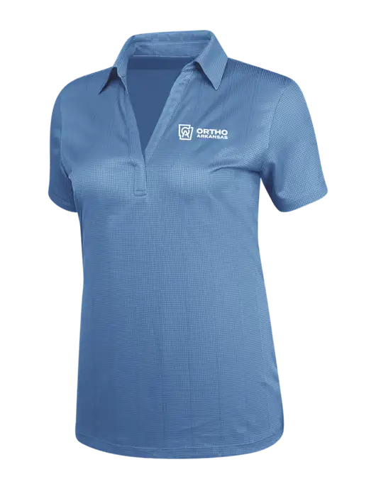 Carolina Blue Womens Performance Fine Jacquard Polo w/Ortho Logo
