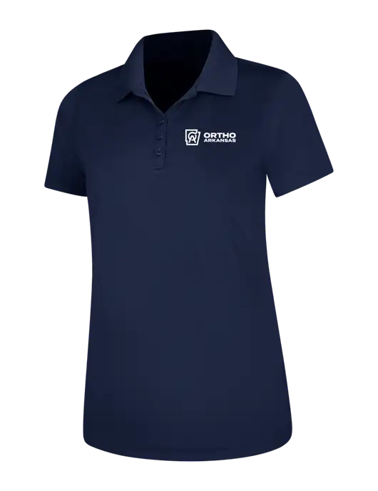 Dark Navy Womens Dry Zone UV Mesh Polo w/Ortho Logo