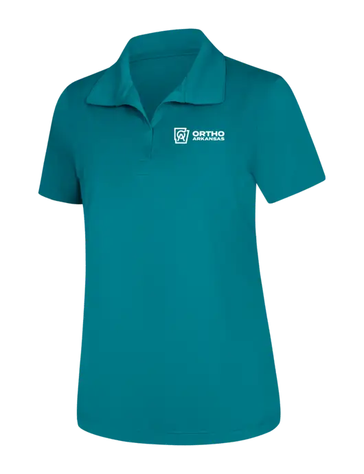 Womens Dark Sapphire Micropique Sport-Wick Polo w/Ortho Logo