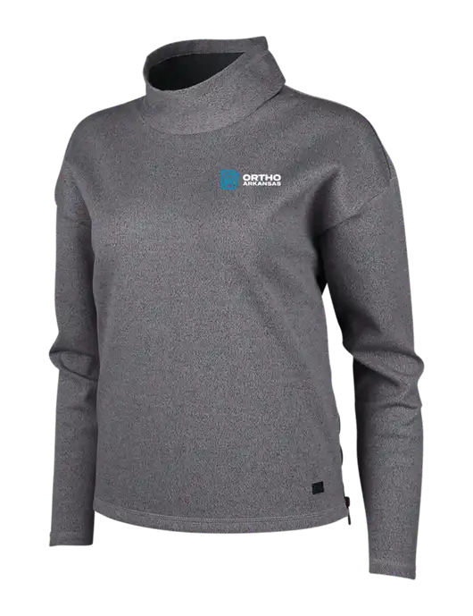 OGIO Blacktop Heather Womens Transition Pullover w/Ortho Logo
