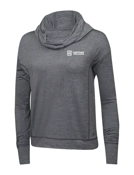 OGIO Gear Grey Heather Endurance Womens Force Hoodie w/Ortho Logo