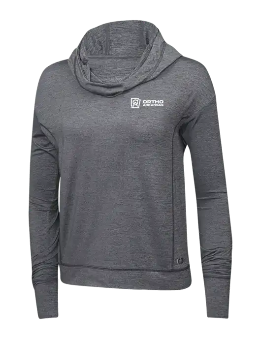 OGIO Gear Grey Heather Endurance Womens Force Hoodie w/Ortho Logo