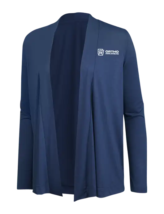 Dusty  Blue Womens Concept Cardigan w/Ortho Logo