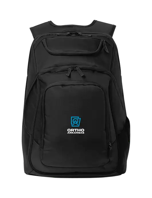 Executive Black Laptop Backpack w/Ortho Logo