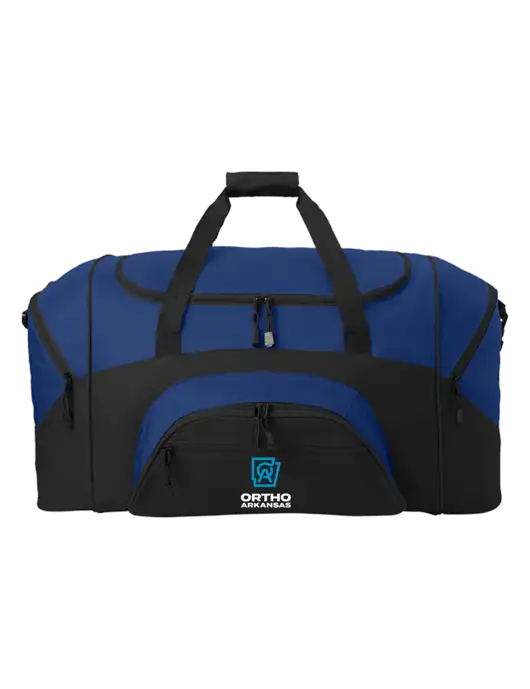 Standard Colorblock Royal/Black Sport Duffel w/Ortho Logo