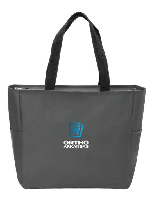 Everyday Charcoal Zip Tote Dark w/Ortho Logo