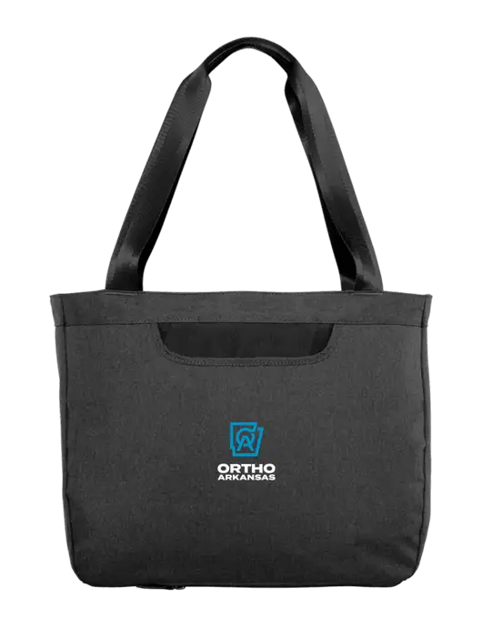 Exec Graphite Heather/Black Laptop Tote w/Ortho Logo