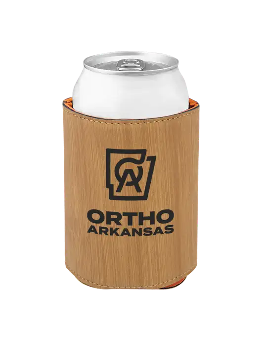 Bamboo Leatherette Beverage Holder w/Ortho Logo